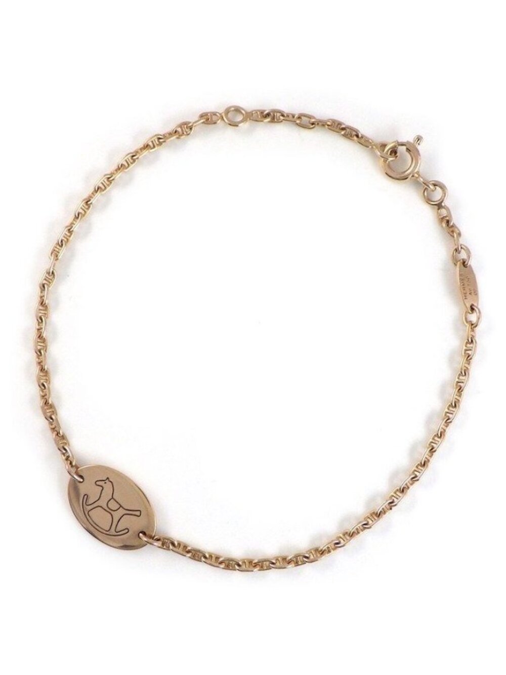 Hermes Bracelet Dada Rocking Horse Motif 18K Pink Gold